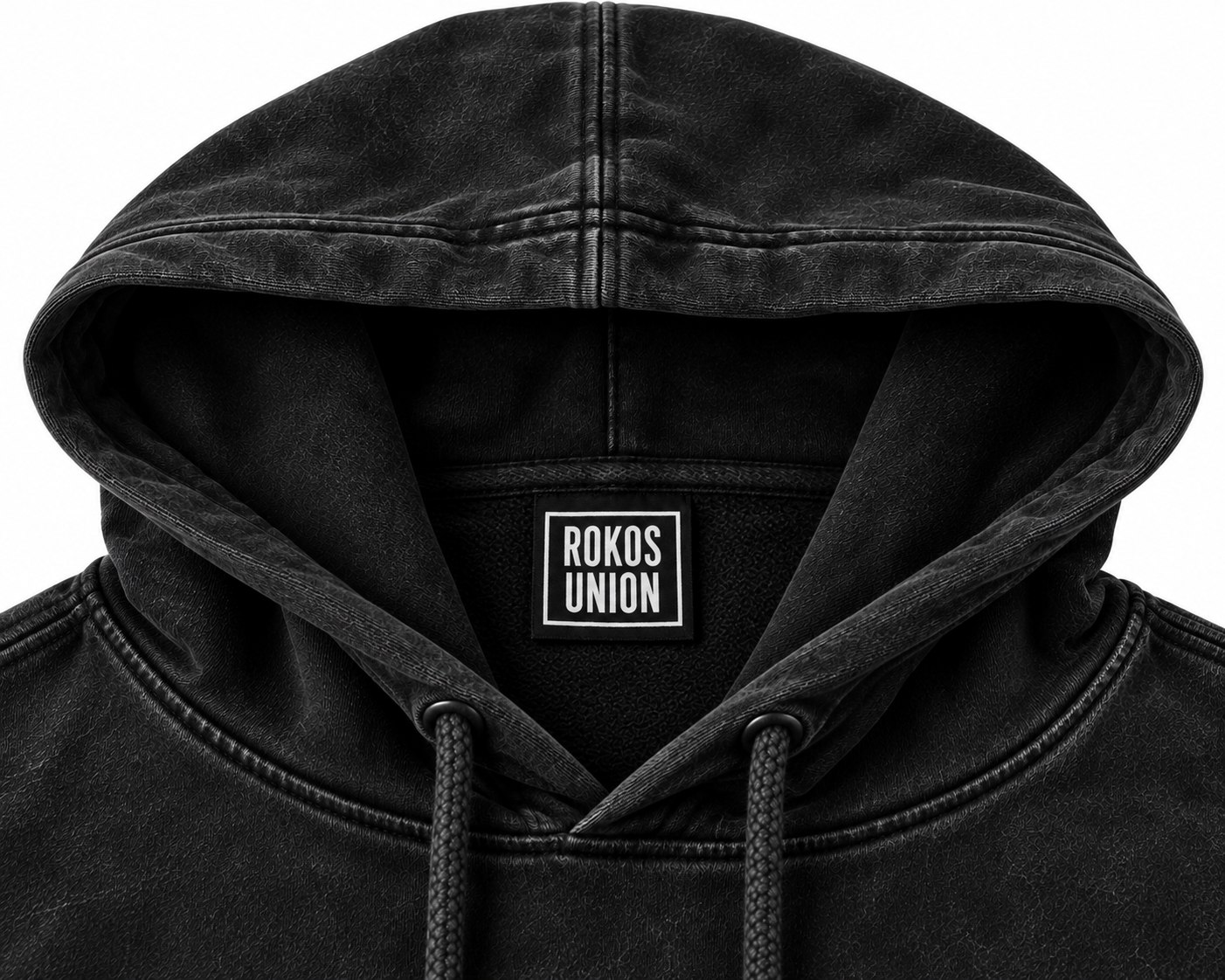 WASHED GOTHIC LOGO HOODIE